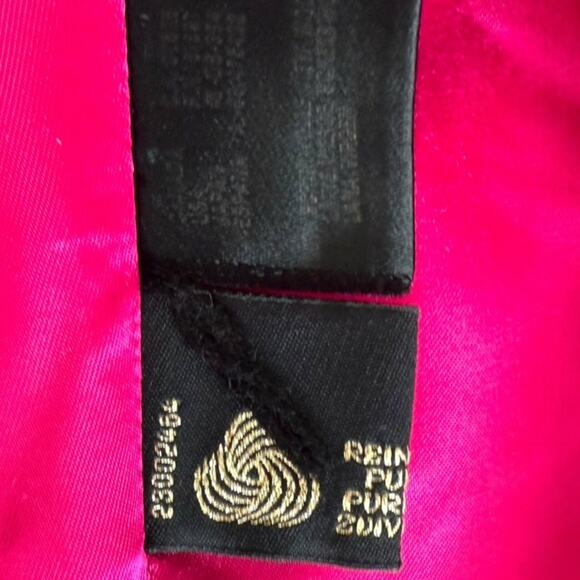 Escada Margaretha Ley Wool Blazer Jacket Pink Stand Collar Button Front Medium - Picture 11 of 15